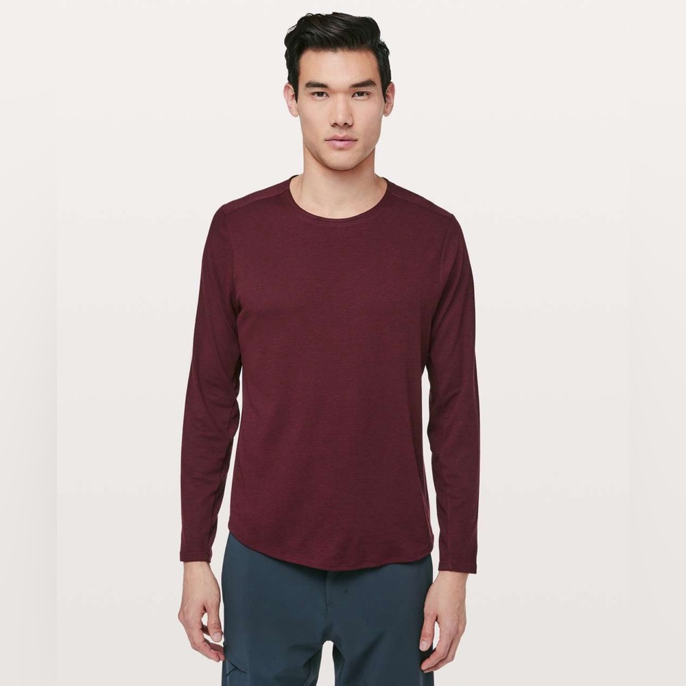 lululemon athletica Men's Long Sleeve Tee - Burgundy